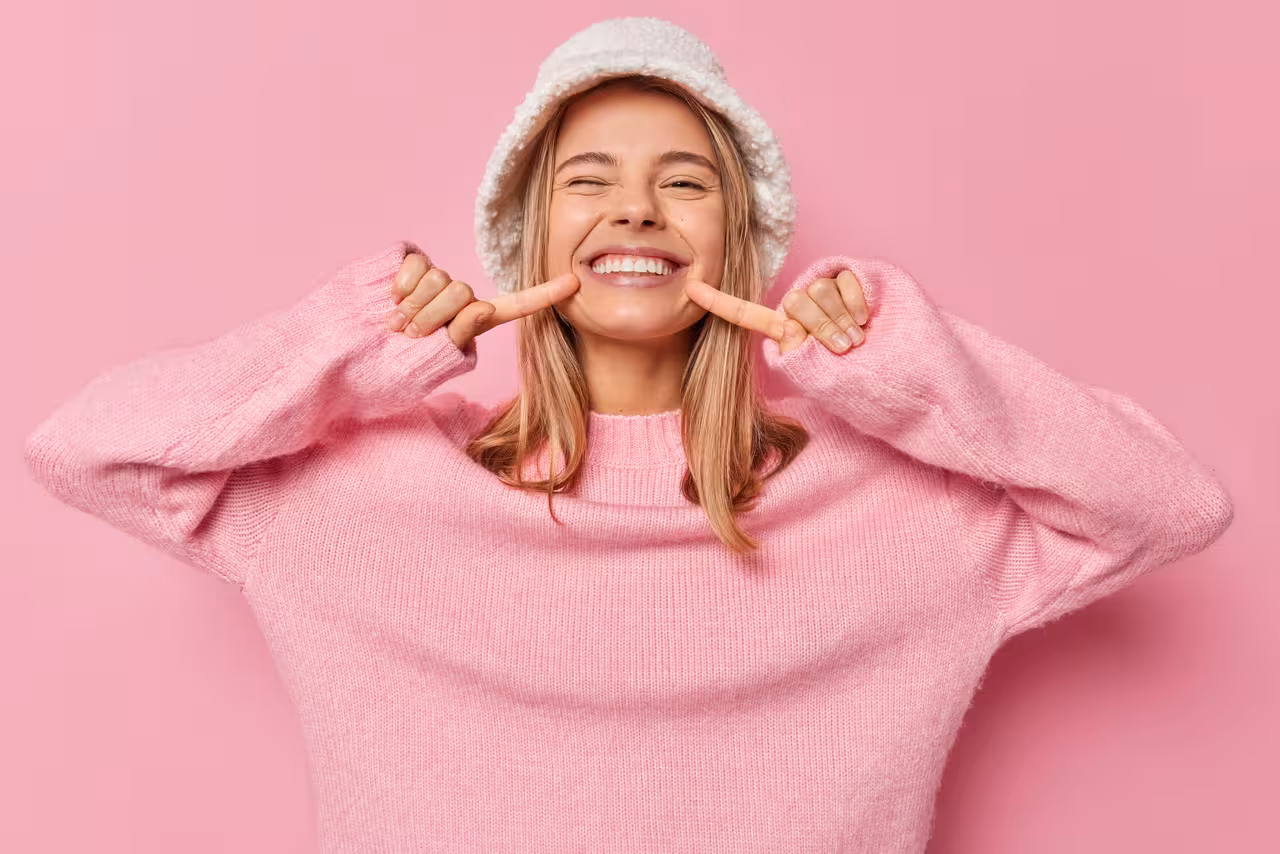 Professional in-office teeth whitening procedure
